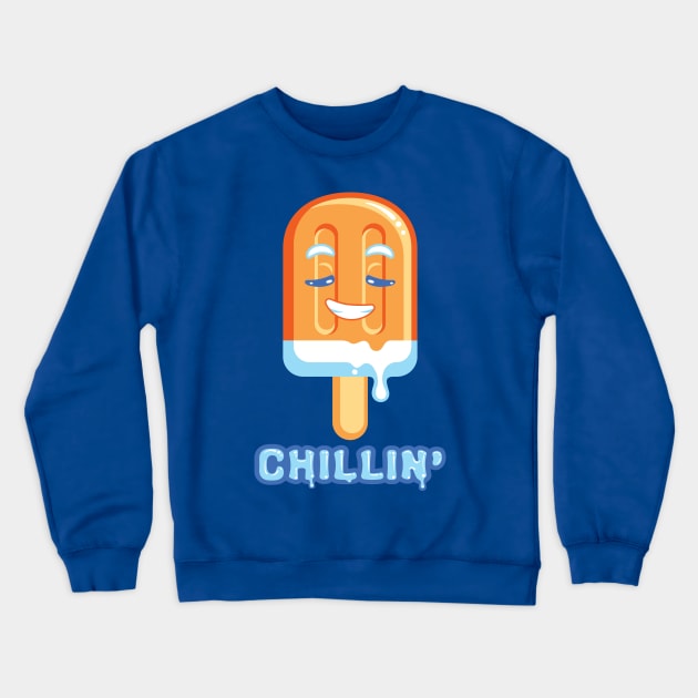 Chillin' ~ Orange Creamsicle Crewneck Sweatshirt by JollyHedgehog